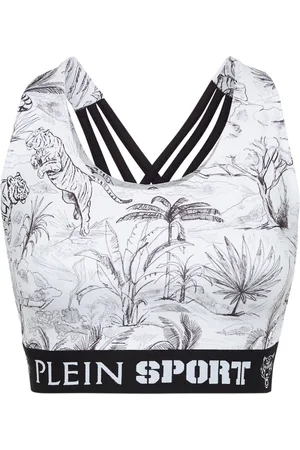 Philipp Plein Graphic-print sports bra