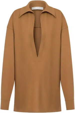 Serafini Plunging V-neck blouse