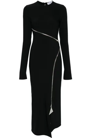 The Attico Zip-detail midi dress