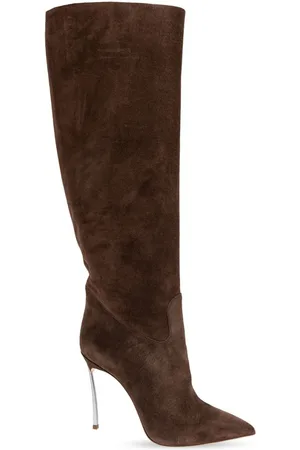 Casadei 100mm Blade suede boots