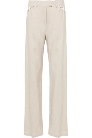 PNK Pinstriped tapered trousers