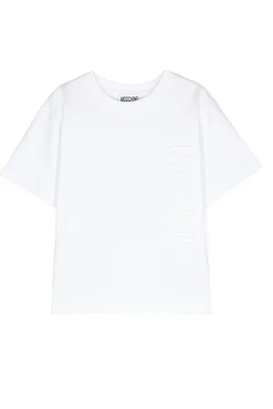 Moschino Logo-embossed cotton T-shirt