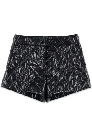Moncler Quilted faux-leather shorts