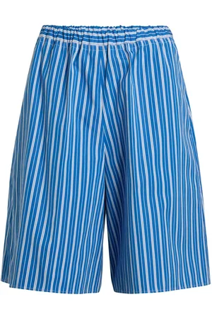 Patou Striped longline shorts