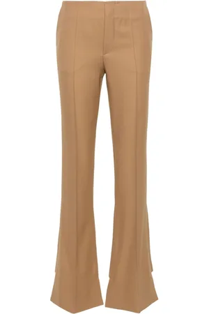 Chloé Pintuck bootcut trousers