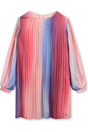 Sonia Rykiel Enfant Gradient-effect pleated dress
