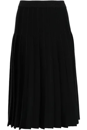 Thom Browne Pleated knitted midi skirt