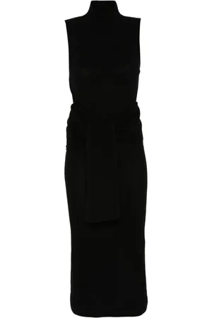 Maison Margiela Roll-neck knitted midi dress