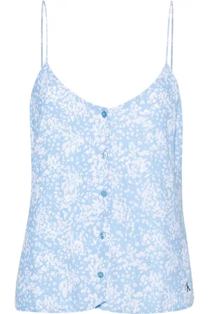 Calvin Klein Floral-print crepe blouse