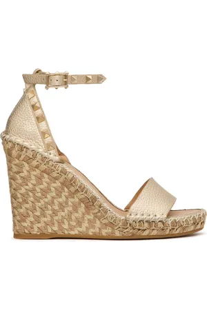 VALENTINO GARAVANI Rockstud wedge espadrilles