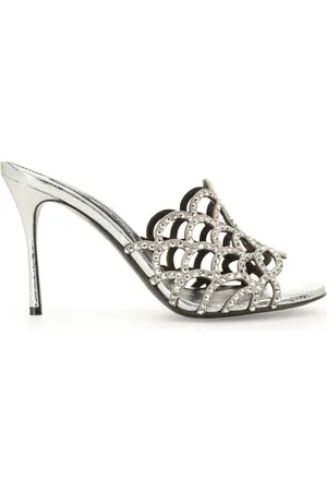 Sergio Rossi Mermaid 90mm crystal-embellished mules