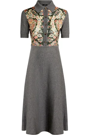 Etro Paisley-print knitted dress