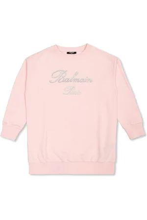 Balmain Rhinestone-embellished cotton sweatshirt