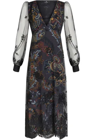 Etro Crepe de Chine long dress