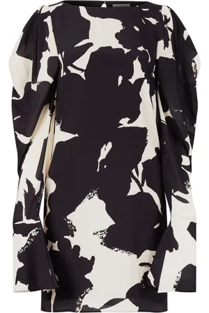 Nina Ricci Abstract-print silk-twill dress