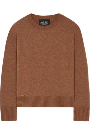 Alanui Ribbed-edge cashmere-blend jumper