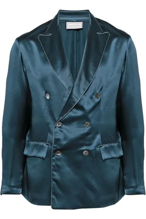 PIERRE-LOUIS MASCIA Double-breasted fastening silk blazer