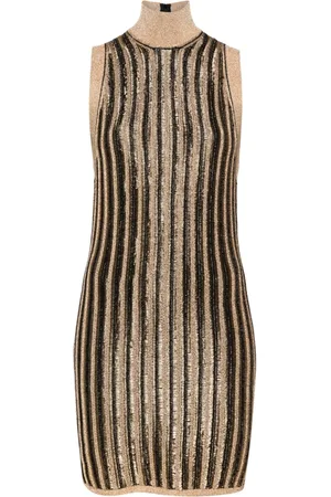 Tom Ford High-neck ribbed minidress