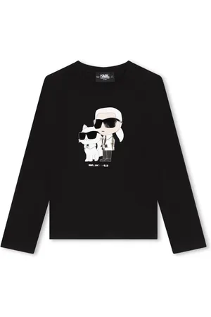 Karl Lagerfeld Ikonik Karl-print long-sleeved T-shirt