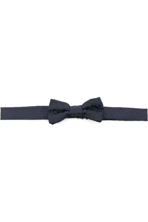 Emporio Armani Logo-jacquard bow tie