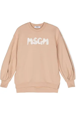 Msgm Logo-print cotton sweatshirt