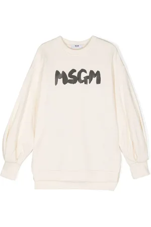 Msgm Logo-print cotton sweatshirt