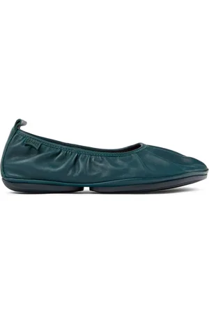 Camper Right Nina ruched-detail leather ballerinas