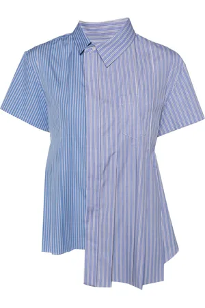 SACAI Striped cotton shirt