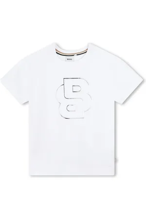 HUGO BOSS Metallic logo-print shirt