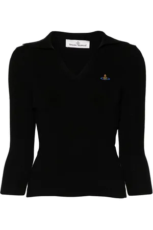 Vivienne Westwood Orb-embroidered polo jumper