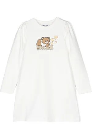 Moschino Teddy Bear logo-print jersey dress