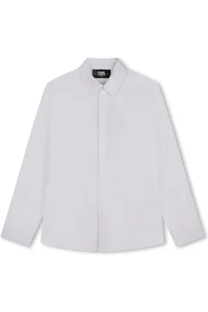 Karl Lagerfeld Jacquard cotton poplin shirt
