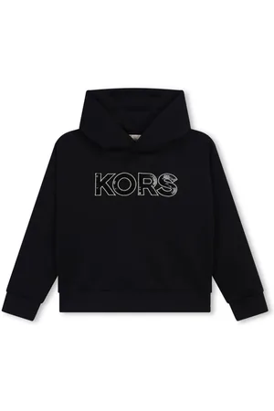 Michael Kors Sequinned-logo jersey hoodie