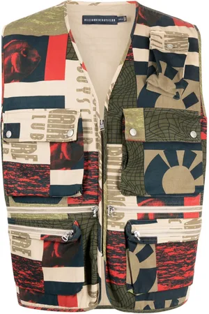 Billionaire Boys Club Fresh Water-print zipped waistcoat