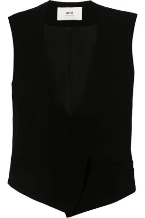 Ami Open-front wool waistcoat