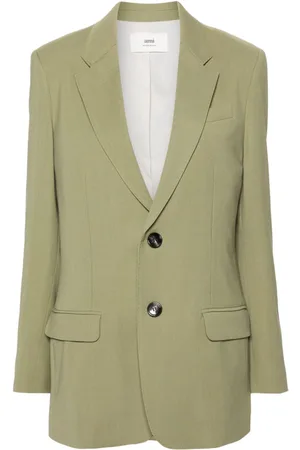 Ami Single-breasted textured blazer