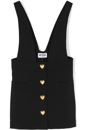 Moschino Heart-buttons skirt dungarees