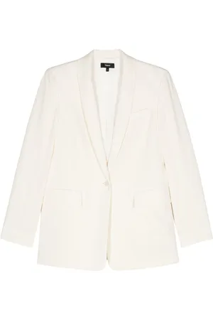 THEORY Crepe single-breasted blazer