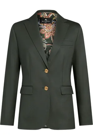 Etro Single-breasted wool blazer