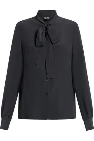 Tom Ford Ribbon tie-neck silk blouse