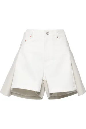 SACAI Two-tone panelled shorts