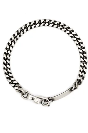 WERKSTATT:MÜNCHEN Curb-chain oxidised bracelet