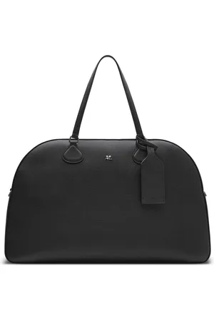 Courrèges Logo-plaque leather duffle bag