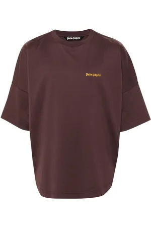Palm Angels Embroidered-logo cotton T-shirt
