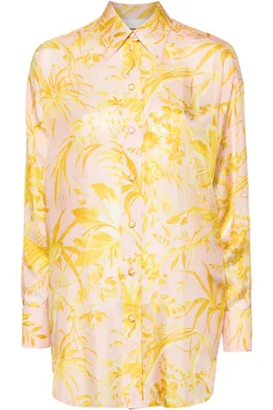 ZIMMERMANN Floral-print silk shirt