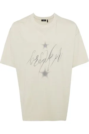 FIVE CM Glitter-detailing graphic-print T-shirt