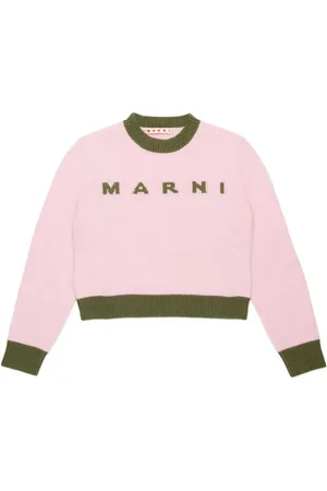 Marni Logo-intarsia crew-neck jumper