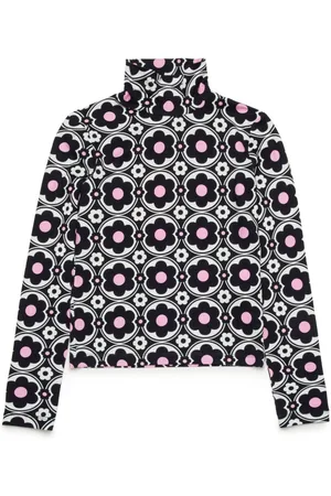 MAX&Co. Kids Floral-print roll-neck top