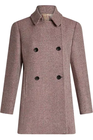 Etro Herringbone-pattern double-breasted coat