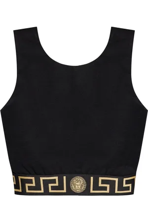 VERSACE Greca Border sports bra